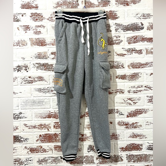 Baby Phat Pants - Baby Phat Cargo Joggers Heathered Gray Sweatpants Sz XS